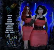 [Fusion Fashion Delivery Hud] - Adele Dress - Crimson