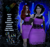 [Fusion Fashion Delivery Hud] - Adele Dress - Magenta