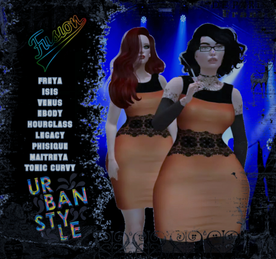 [Fusion Fashion Delivery Hud] - Adele Dress - Squash