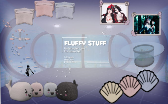 ::Fluffy Stuff:: Underwater Love deco - Fatpack 