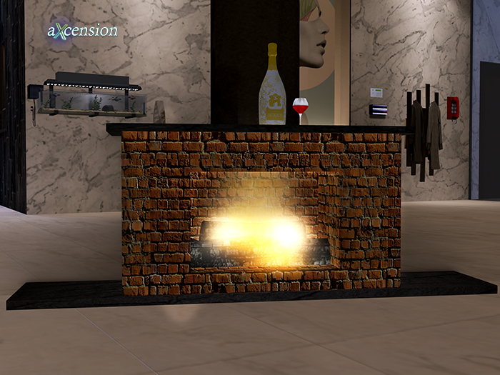 aX: Stone Fireplace