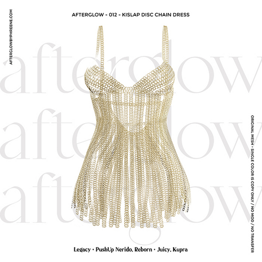 Afterglow - 012 - Kislap Chain Dress Gold (Box)
