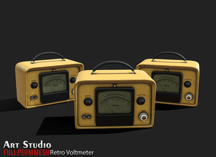 Art Studio.FULL PERM \\ Retro Voltmeter