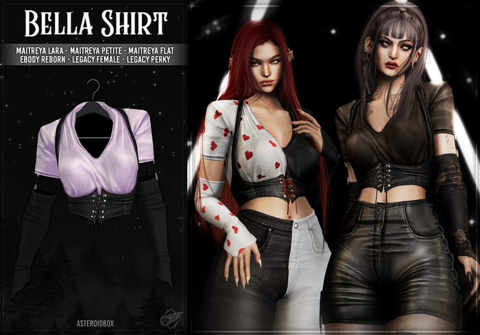 AsteroidBox. Bella Shirt - Lilac