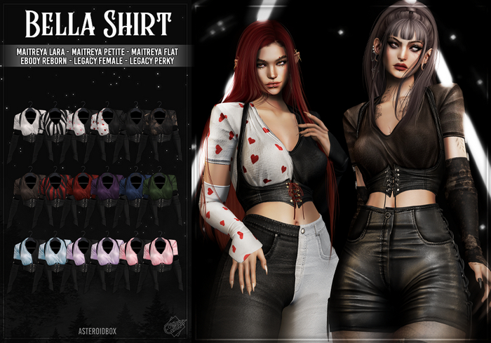 AsteroidBox. Bella Shirt - Fatpack