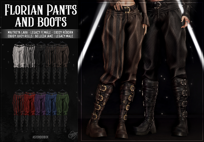 AsteroidBox. Florian Pants & Boots - Fatpack