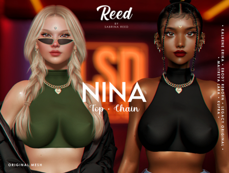 Second Life Marketplace - REED - NINA // DARK PINK (wear me)