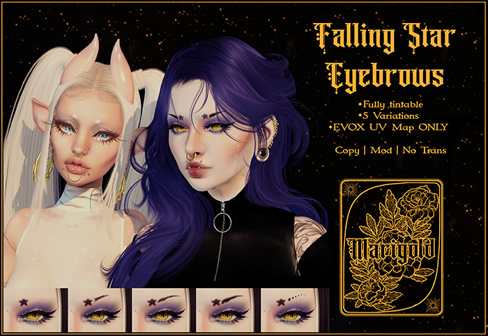 [Marigold] - Falling Star Eyebrows EVOX