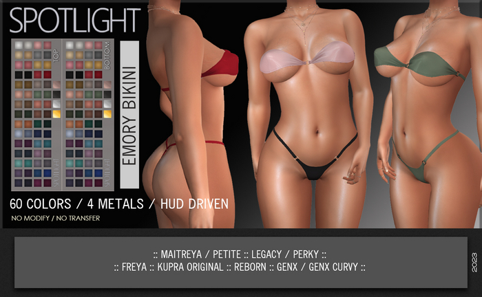 SPOTLIGHT - EMORY BIKINI (DEMO Available In-World) 