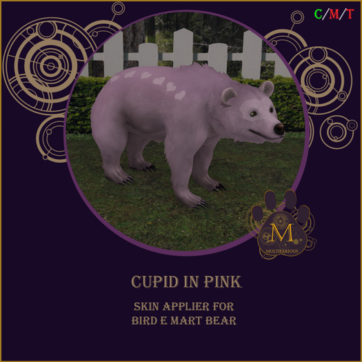 *M* Cupid in Pink Bird E Mart / Brdmrt Bear