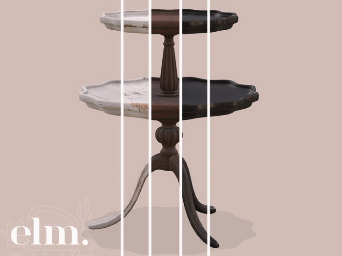 Elm. Cassia Side Table ~ Wood [FATPACK]