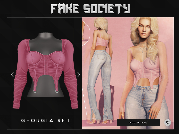 Fake Society x Georgia Top / Rouge