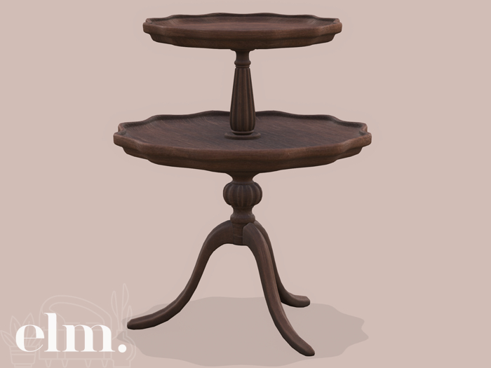 Elm. Cassia Side Table [Walnut]
