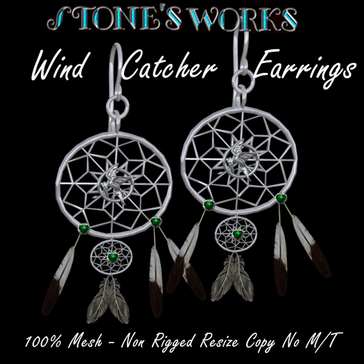 Dream Catcher Earring Set Stone's Works