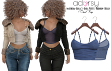 adorsy - Cleo Top Blue - Maitreya/Legacy/Lara Petite/Reborn-Rolls