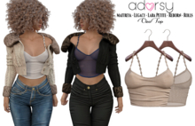 adorsy - Cleo Top Brown - Maitreya/Legacy/Lara Petite/Reborn-Rolls