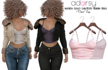 adorsy - Cleo Top Soft Pink - Maitreya/Legacy/Lara Petite/Reborn-Rolls