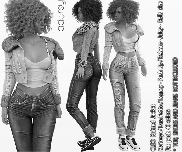 adorsy - Cleo Jacket DEMO - Maitreya/Legacy/Lara Petite/Reborn-Rolls