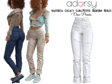 adorsy - Cleo Pants White - Maitreya/Legacy/Lara Petite/Reborn-Rolls