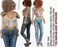 adorsy - Cleo Denim Pants Fatpack - Maitreya/Legacy/Lara Petite/Reborn-Rolls