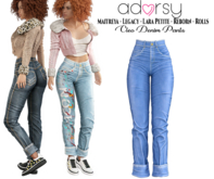adorsy - Cleo Denim Pants Cornflower - Maitreya/Legacy/Lara Petite/Reborn-Rolls