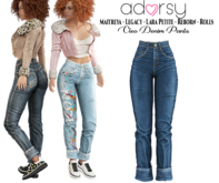 adorsy - Cleo Denim Pants Dark Blue - Maitreya/Legacy/Lara Petite/Reborn-Rolls