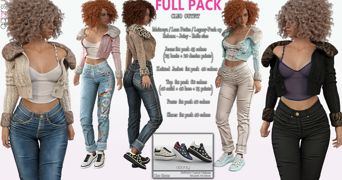 adorsy - Cleo SET BUY ALL PACK - Maitreya/Legacy/Lara Petite/Reborn-Rolls
