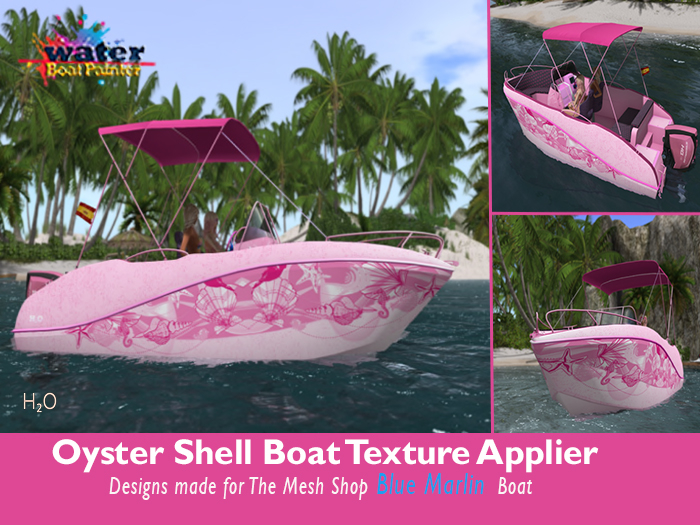 W:B:P :Blue Marlin Oyster Shell Boat Texture Applier