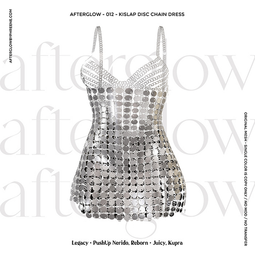 Afterglow - 012 - Kislap Disc Chain Dress Silver (Box)