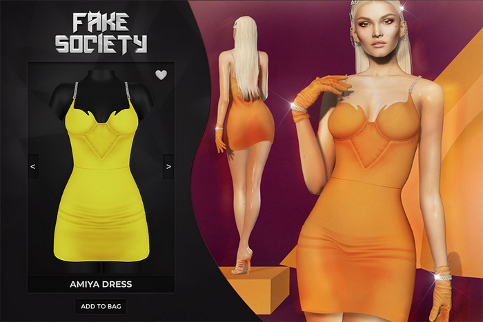 Fake Society x Amiya Dress / Yellow 