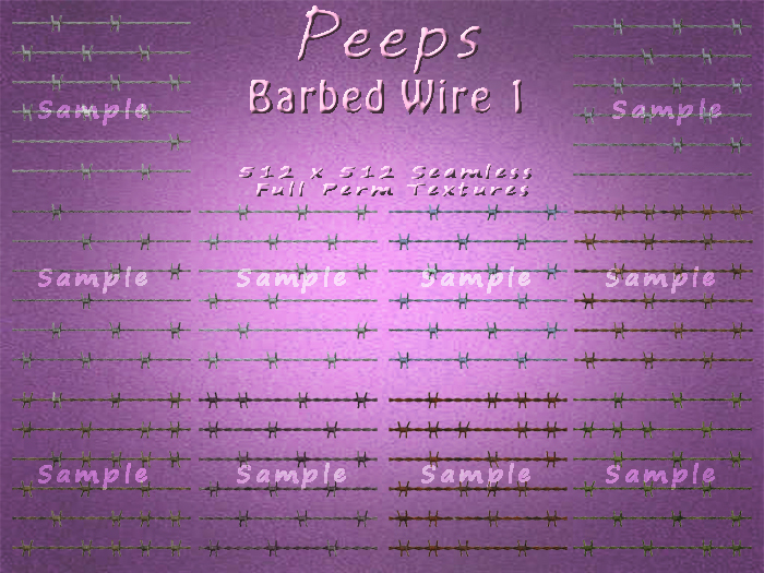 Peeps Textures Barbed Wire 1