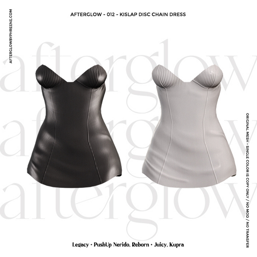 Afterglow - 012 - Kislap Inner Mini Dress (Stripe BW) Box