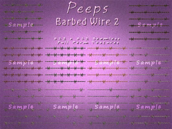 Peeps Textures Barbed Wire 2