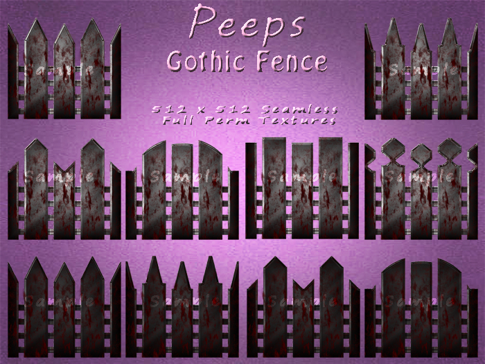 Peeps Textures Gothic Fence