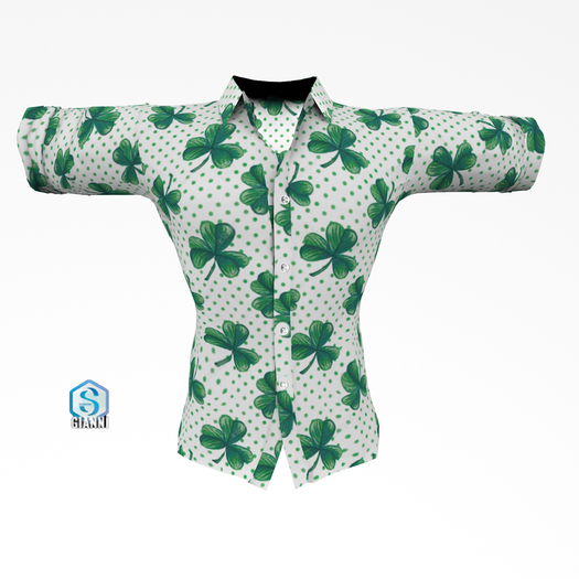 Bridgette's Closet Men's Shamrock Shirt