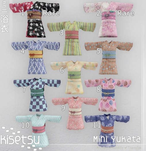 7. kisetsu - Mini Yukata - Dragonfly Check