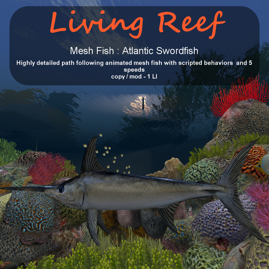 Inochi Reef : Mesh Fish - Atlantic Swordfish