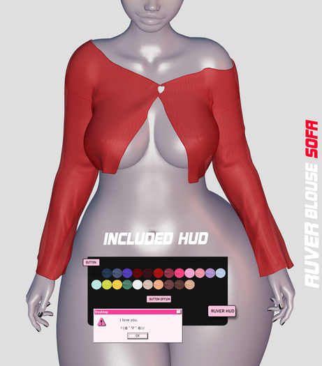 RUVER-Blouse :: Sofa -Red