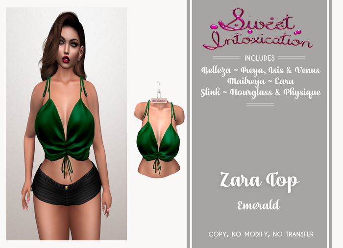 ::Sweet Intoxication:: Zara Top - Emerald