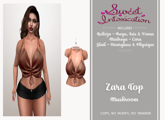 ::Sweet Intoxication:: Zara Top - Mushroom
