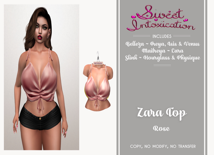 ::Sweet Intoxication:: Zara Top - Rose