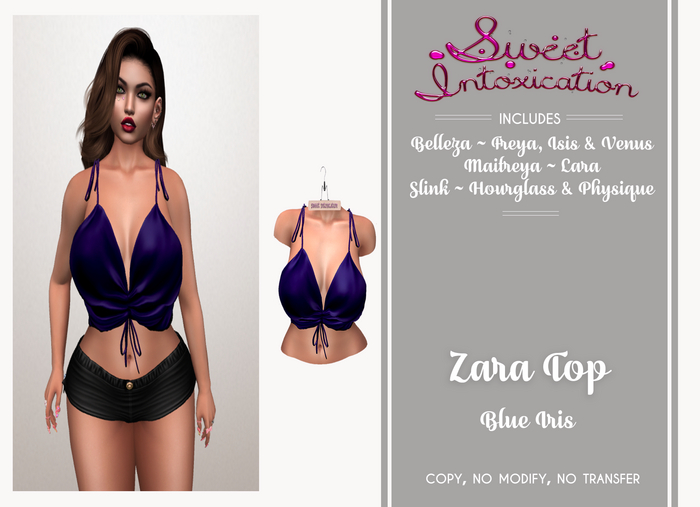 ::Sweet Intoxication:: Zara Top - Blue Iris