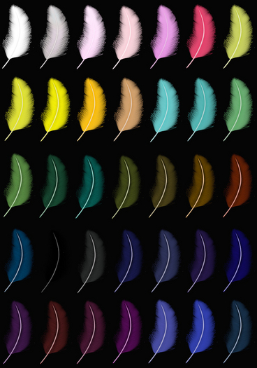 DEMO 35 Feather Texture Fatpack (18 Li ADD or REZ)