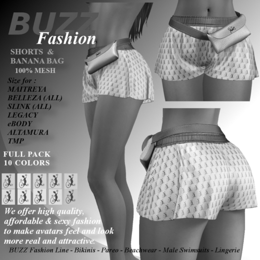 BUZZ SHORTS & BAG FULL PACK DEMOS