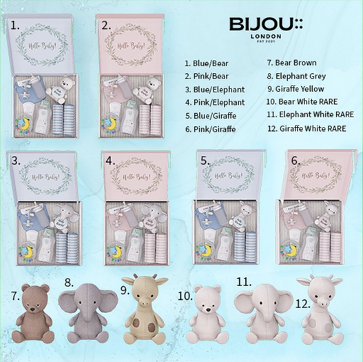 5. Welcome Baby - Blue/Giraffe