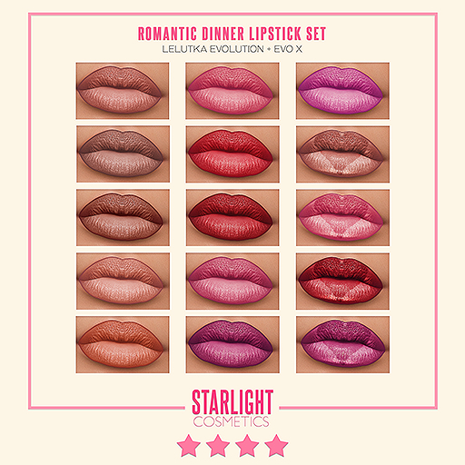 Starlight - Romantic Dinner Lipstick Pack [LeLEVO/X][UNPACK]