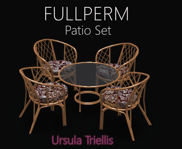 6737 FULLPERM Mesh Patio Set