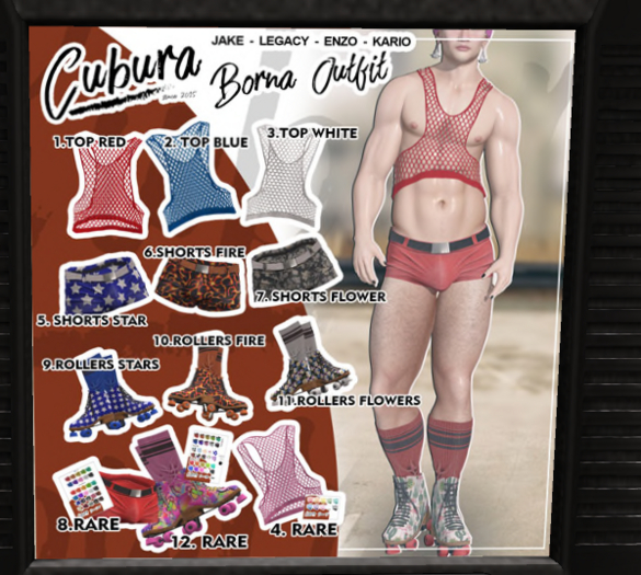 6. Cubura Borna Outfit - Shorts FIRE