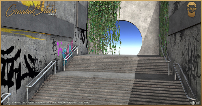 Garabal Stairs Backdrop - The Bearded Guy