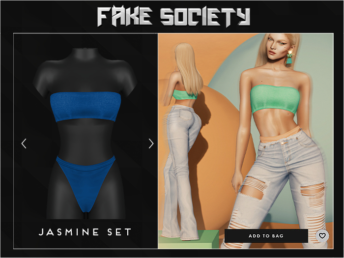 Fake Society x Jasmine Set / Blue